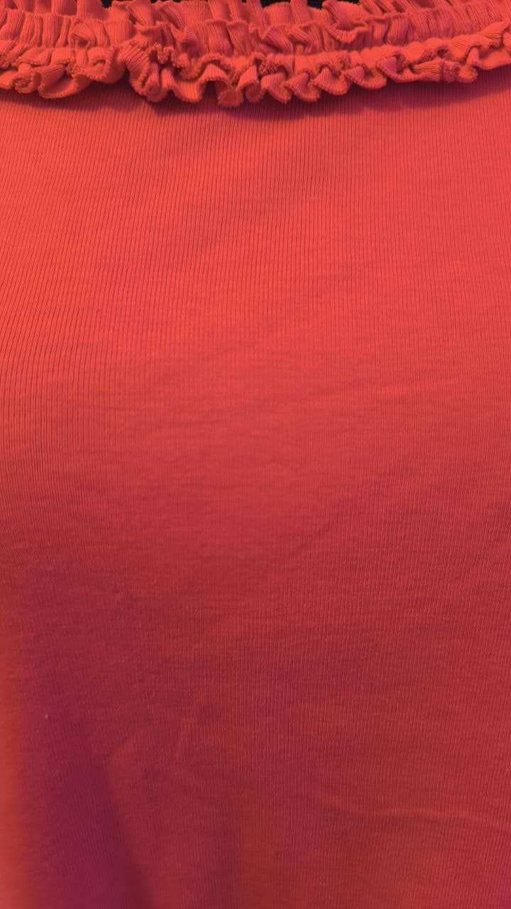 be casual magenta,pink elol fodros rövid ujjú közelről (1)